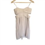 BCBGeneration NWT BCBGgeneration White Cut Out Strappless Dress Photo 2