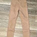 Missguided Vice Sz 6 High Waist Tube Beige Denim Jeans Lace Up Closure FAB! Photo 4