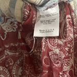 Ivy Jane  Top Womens XS Multicolor Plaid Paisley Gauze Tassel Hem Boho Blouse Photo 7