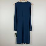 Ralph Lauren LRL Midi Dress Womens 8 Navy Blue Long Sleeve Stretch Classic NWT Photo 1