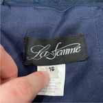 La Femme 28029 Blue Twist Front Jersey Gown 16 Photo 6