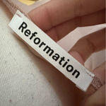 Reformation  Edita dress Midi In Serenade Blush Pink size Medium Photo 5