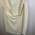 Amanda Uprichard Amanda‎ Uprichard white ivory mini dress with gold chains Photo 9