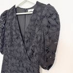 Mango  Katri Black Puff‎ Sleeve Mini Dress Size 4 Photo 3