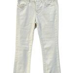 Anthropologie Exclusive Pilcro Classic White Script High-Rise Crop Flares size26 Photo 2