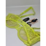 Victoria's Secret NWT Victoria’s Secret Designer Exquisite Collection Bra – Neon Yellow Lace 32C Photo 5