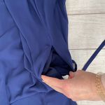 Mori Lee women 6 spaghetti strap fit & flare maxi dress w/side slit & tie belt Photo 12