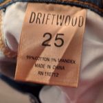 Driftwood  Joyce Floral Fringe Distressed Jeans Size 25 Photo 9