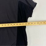 Ramy Brook Apres  Short Sleeve Abstract Blouse Sheer Woman’s Small Black Photo 2