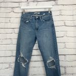 Levi's Levi’s 724 High Rise Straight Crop Distressed Jeans Women’s 27 Light Wash Denim Photo 4