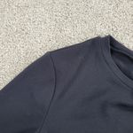 Philosophy Bodycon Dress Womens XS Black Side Slit Knit Long Sleeve Photo 10