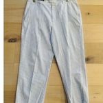 Lands' End Womens Pants Cropped Size 10 Seersucker Clam Digger Summer Cotton Photo 6