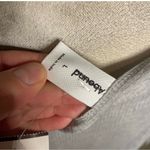 Abound  Gray Ribbed Long Sleeve Henley Nightgown Dress Lettuce Hem Size L Photo 4