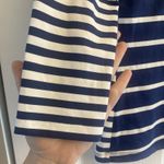 J. McLaughlin  Womens XS Navy Boat‎ Neck Top Catalina Coastal Nautical Euro Resort Photo 3