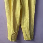 Harvé Benard Vintage  Yellow 100% Linen Trousers Size 16 NWT Photo 11
