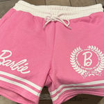 Barbie Pink and white Drawstring Women's Shorts M Size M Photo 0