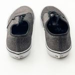 Vans  Black Glitter Lace Up Low Top Canvas Sneakers, Size 8 Photo 4