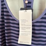 Calia workout shirt tank top racer back purple stripes moisture wicking NEW S Photo 2