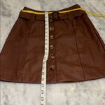 Cupshe  Brown Vegan Leather Skirt Photo 4