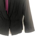 Charlotte Russe Linen Blend Black Blazer Jacket Size Small Photo 5