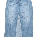 Old Navy  Denim Jean Slim Maxi Skirt Light Wash Blue Womens 16 XL 1X NEW NWT Photo 0