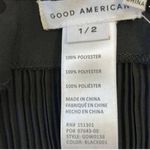 Good American Pleated mini Black Dress(Size 1/2, S/M) Photo 5