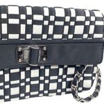 White House | Black Market WHBM ⌘ Checkerboard Chain Handle Mini Bag ⌘ B + W ⌘ Photo 7