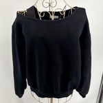 Oak + Fort black Sweatshirt Long Sleeve Size Small 60% Cotton Photo 0