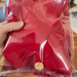 Amanda Smith VINTAGE Red V Neck Midi Dress Size 8 Sleeveless Date Night Photo 13