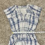 Rails Karla V-Neck Smocked Short Sleeve Mini Dress in Coast Blue Tie Dye Medium Photo 10