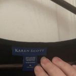 Karen Scott FINAL MARKDOWN  embroidered tee medium Photo 2