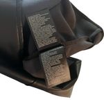 Divided H&M Faux Leather Black Puff Sleeve Dress Medium Open Back Ladder Tie Gothic Moto Photo 4