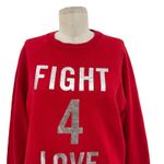 Zadig & Voltaire Fight 4 Love Sweatshirt Top Upper Foil Red Silver Size XS Photo 1