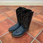 Double H Leather Pull Strap Western Embroidery Womens Boots Size 6.5 Black Photo 15
