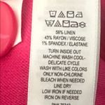 Nicole Miller  wide leg linen pants‎ Hot Pink Size 12 Photo 5