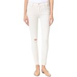 Mother Denim Women’s Size 26 Warm Ivory Double Fray Charmer Skinny Jeans White Photo 1