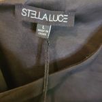 Stella Luce  Black Asymmetrical Top Size Large Photo 4