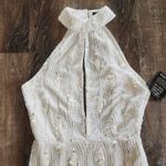 Retrofête Retrofete Prima Dress in White Sequins Beaded Small NWT Sleeveless Maxi Photo 3