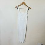 Good American Ribbed 90s Tank Dress In Ivory Womens Size 1 / US S Photo 2