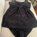 Generic Women's Maternity Tankini Swimsuits Solid Color Tummy Control Swimwear Bandeau Swimsuit Flowy Triangle Bathing Suit Photo 3