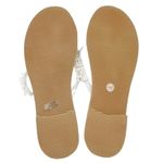 Newport News White Beaded Flip Flops Tropical Coastal Thong Sandals Size 10 Photo 14