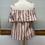 Loft  NWT Pink Striped Orchid Cold Shoulder Top Size XS Photo 6