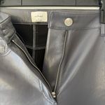 Wilfred Aritzia  The Melina Pant Gray Faux Vegan Leather High Rise Straight Leg Photo 3