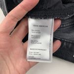 Good American Black Washed Distressed Denim Cutoff Shorts 6 Photo 2