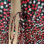 & Other Stories & Other Stories Paris Atelier Strawberry Daisy Print Wrap Dress Scalloped Small Photo 5