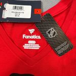 Fanatics NWT Chicago Blackhawks Shirt Womens M V Neck NHL Short Sleeve Hockey Photo 3