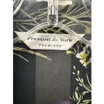 Preston & York  Premiere Vintage Women's Size 10 Black Floral‎ Fruit Sheer BLOUSE Photo 7