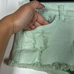 Sneak Peek Denim Green Booty Shorts Size Small EUC #VEG Photo 4