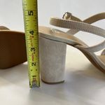 BP NWT . Blush Suede Block Heel Sandals | Ankle Strap Heels | Size 10 Photo 7