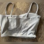 NEW Spaghetti strap Camisole sports bra yoga workout steel blue medium Photo 2